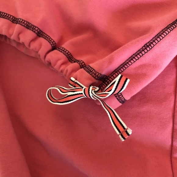 Loft Ann Taylor salmon pink cropped sweatpants  sz M - Picture 2 of 6